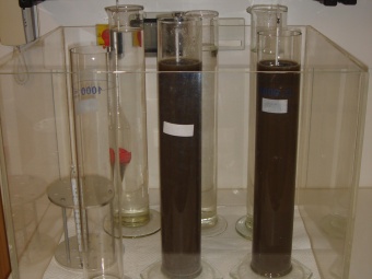 Sedimantation - Dichtemessung mit Aräometer